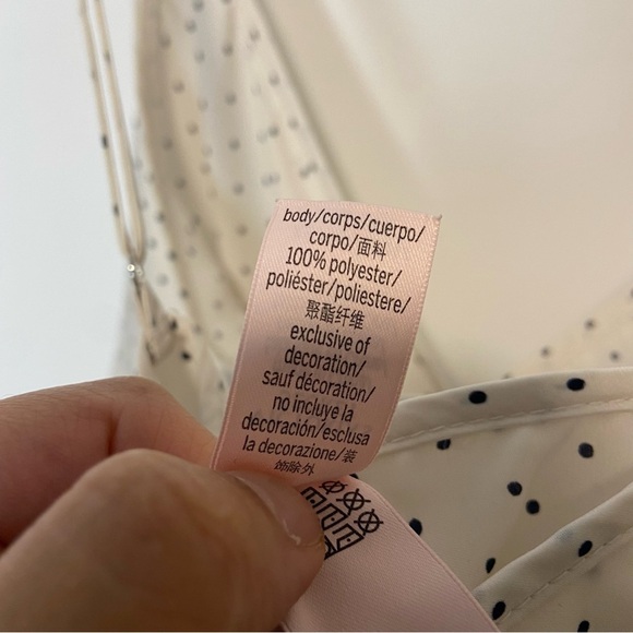Victoria’s Secret Polka Dot Ruffle Slip Dress & Kimono Set Satin Loungewear Rare - Picture 10 of 14